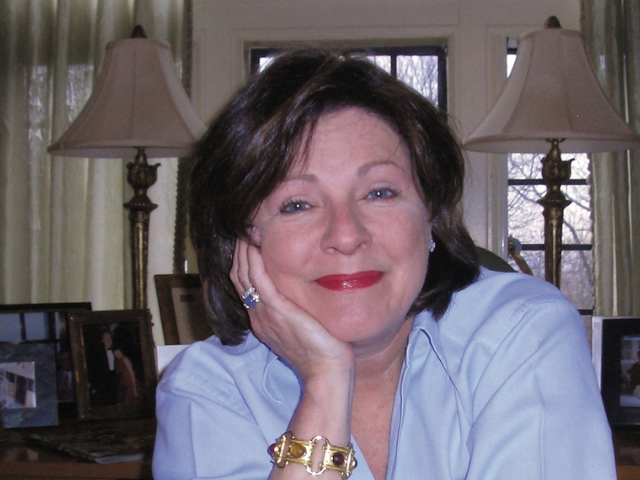 Dorothea Benton Frank wearing a lavender blouse.