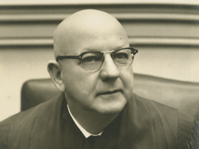 Black and white photograph of Solomon Blatt