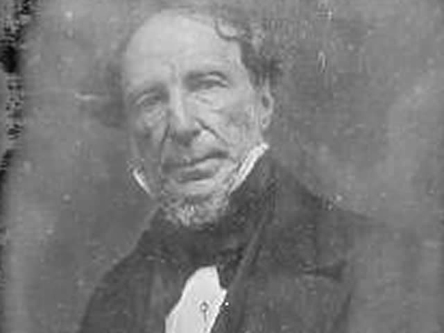 Aged daguerreotype of Charles Fraser.