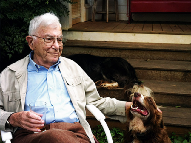 Color photograph of Louis D. Rubin, Jr.