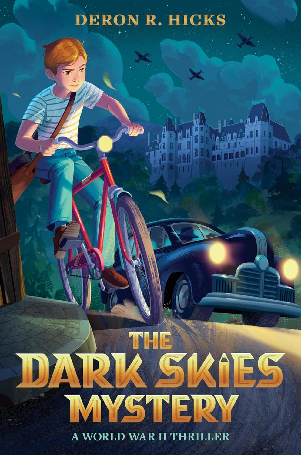 Book cover for The Dark Skies Mystery: A World War II Thriller